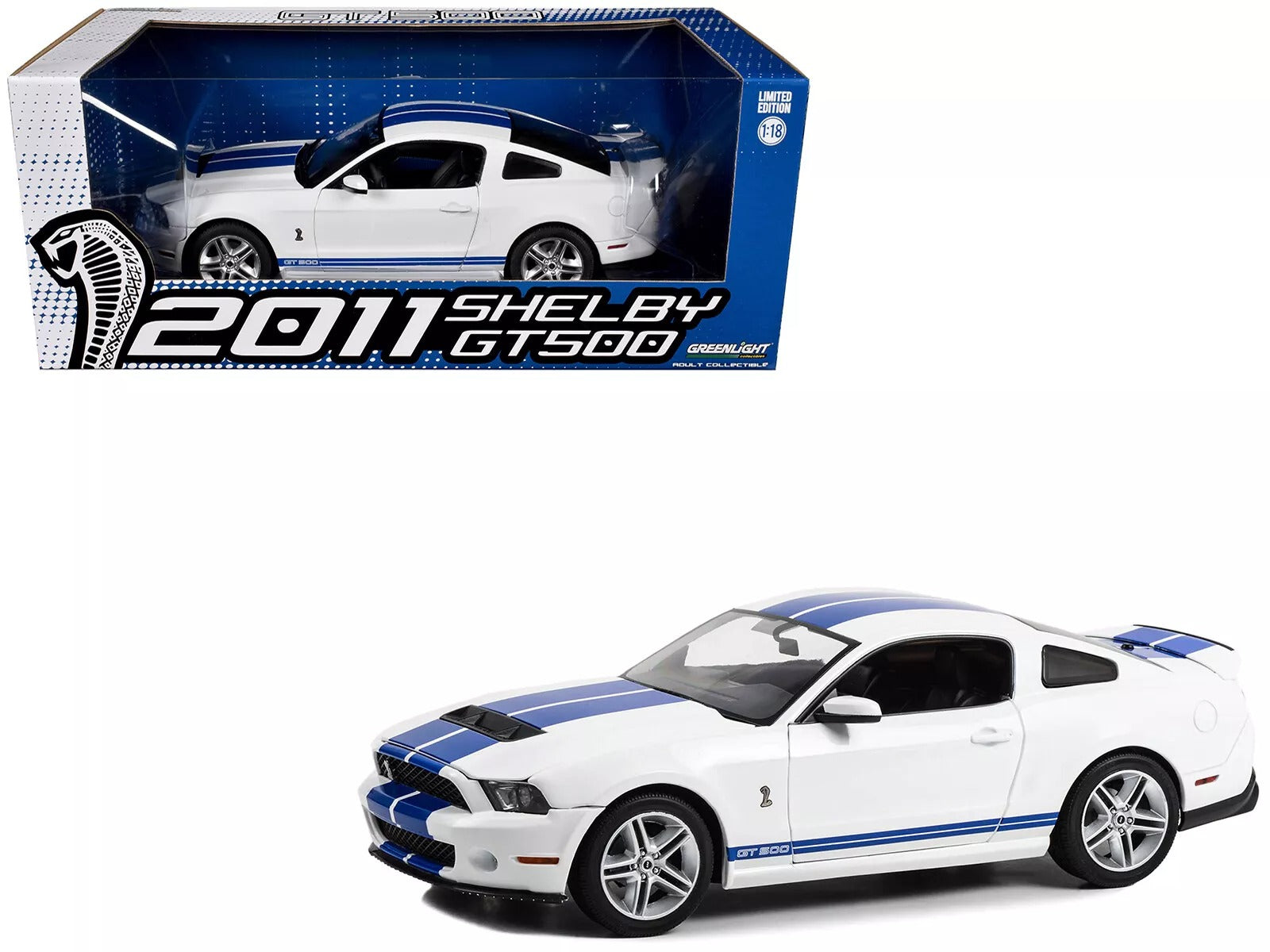 GreenLight Collectibles 13674 1 18 Scale 2011 Shelby GT500 Diecast Model