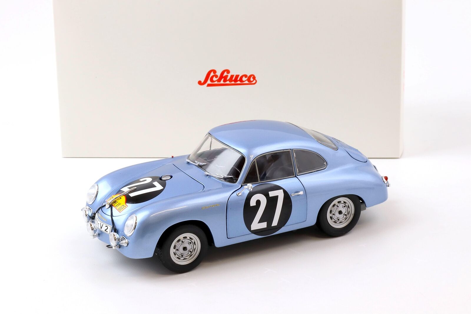 Schuco 1:18 Porsche 356 A Carrera Coupe #27 Robert Buchet/Paul Ernst  Strahle Winner Rallye Liege - Rome - Liege 1959 450031900