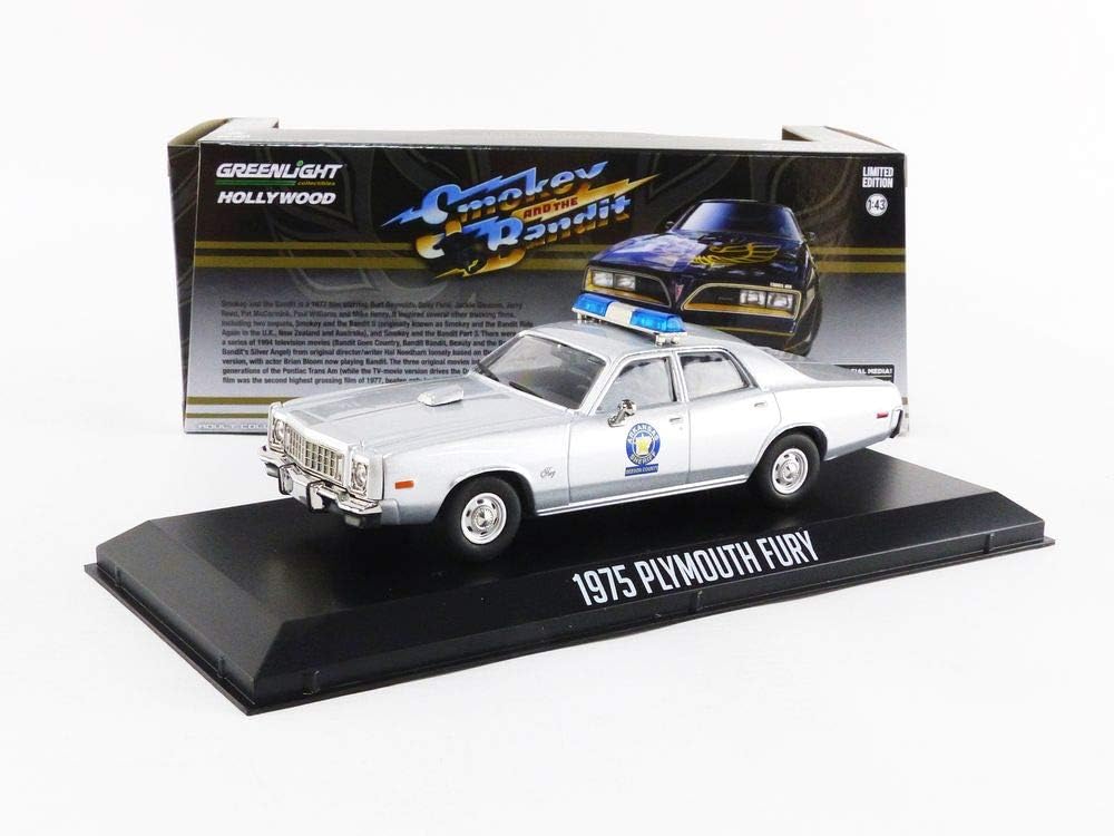 GreenLight 1:43 Smokey and the Bandit (1977) - 1975 Plymouth Fury Arkansas  Sheriff 86581