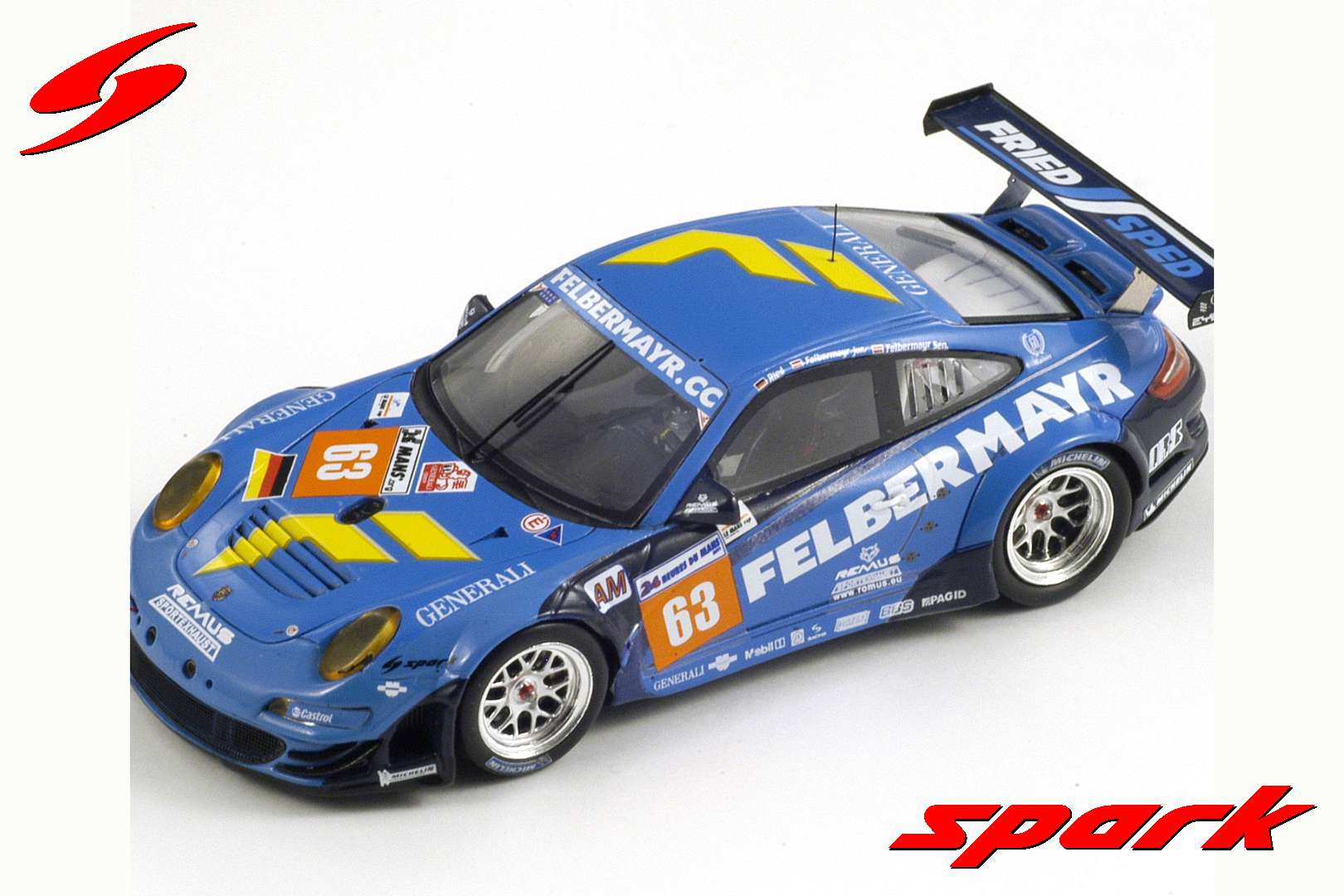 Spark 1:43 Porsche 997 GT3 RSR #63 Proton Competition Le Mans 2011