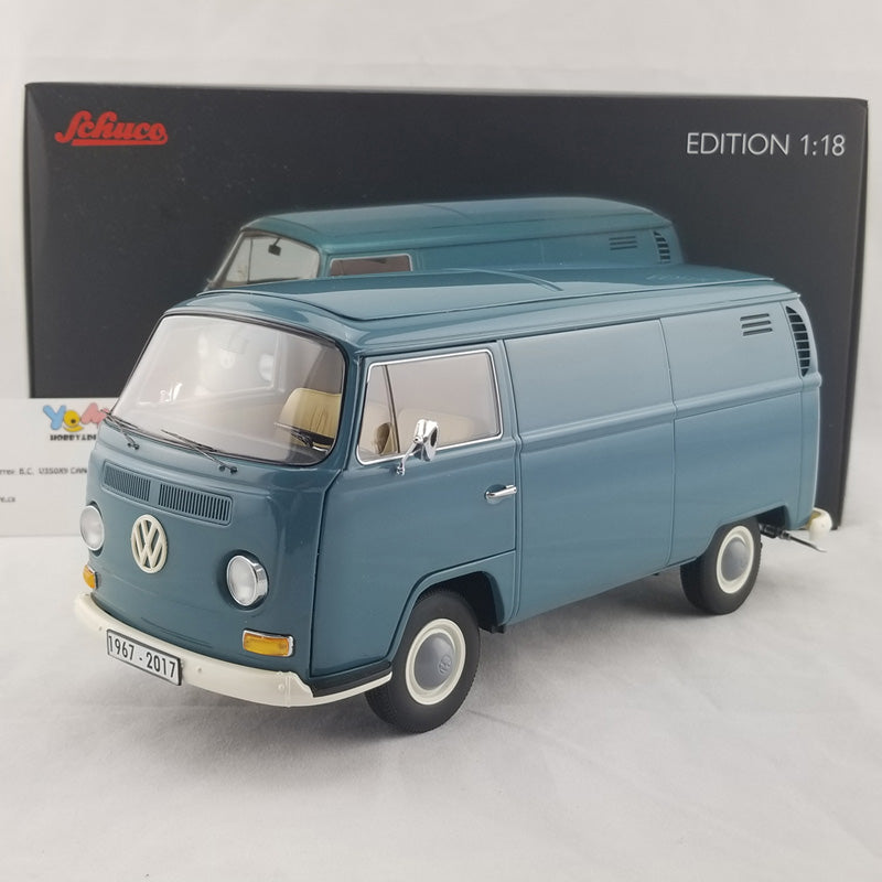 Schuco 1:18 Volkswagen T2a Edition 50 Jahre VW T2 1967-2017 box van blue  450019700