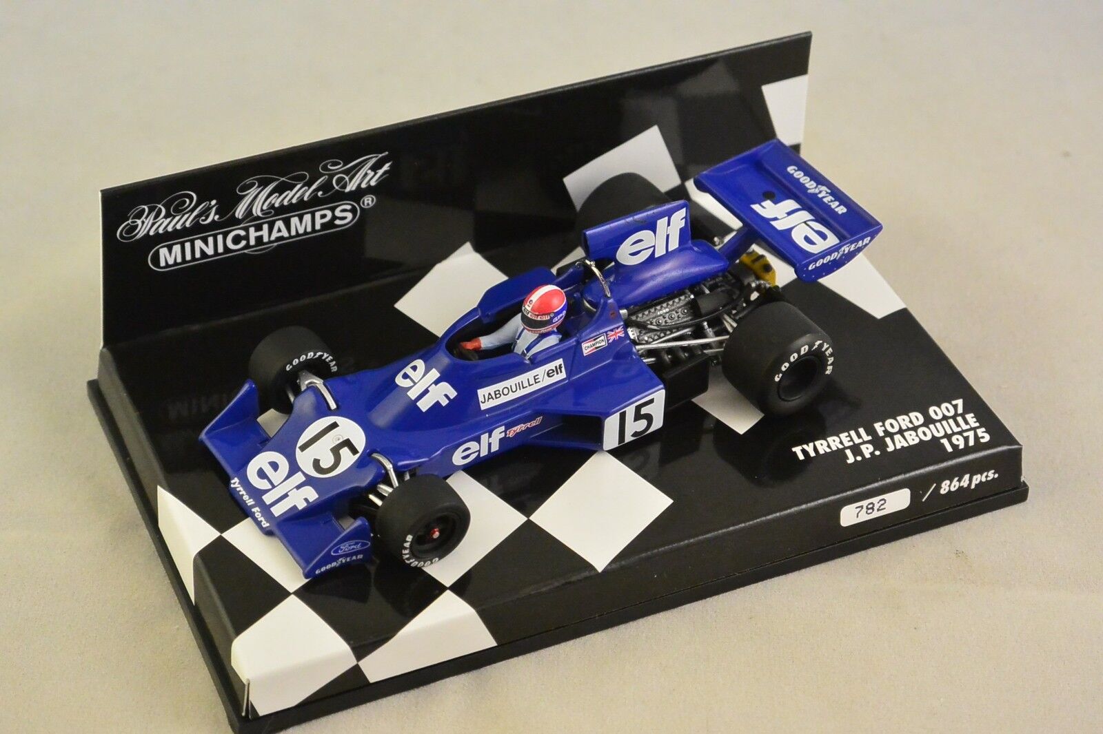 Minichamps 1:43 Tyrrell Ford 007 #15 Jean-Pierre Jabouille 1975 400750015