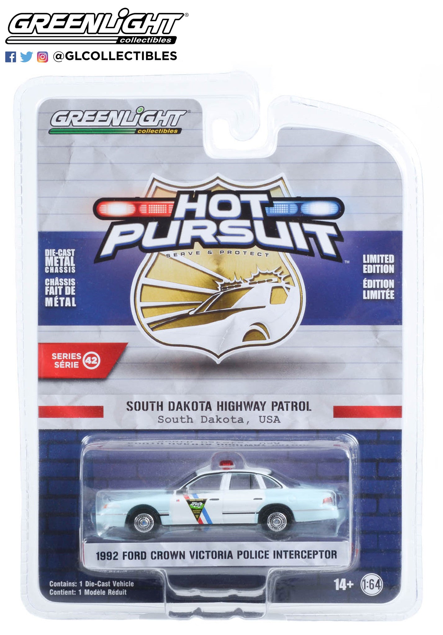 GreenLight 1:64 Hot Pursuit Series 42 - 1992 Ford Crown Victoria