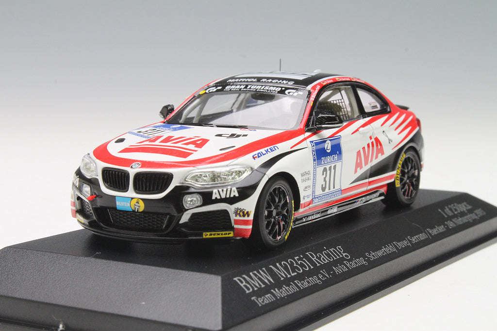 Minichamps 1:43 BMW M235I Racing Mathol Racing E.V. Avia Racing  Schwerfeld/Duve/Serrano/Baecker #311 24H Nurburgring 2015 437152511