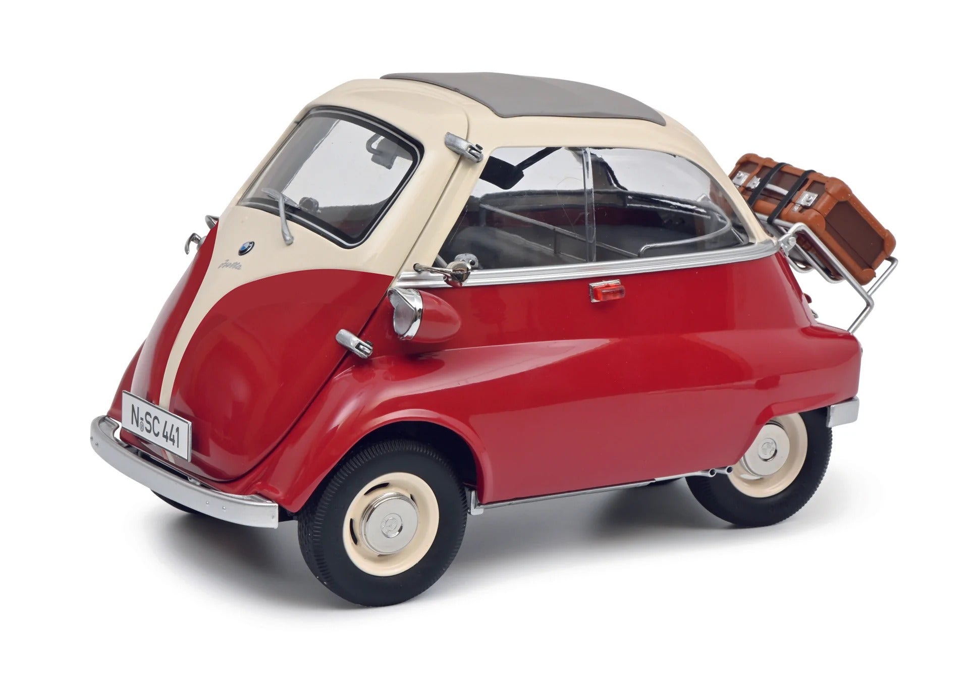 Schuco 1:12 BMW Isetta Exprot red/white 450672000 – YomaCarModel