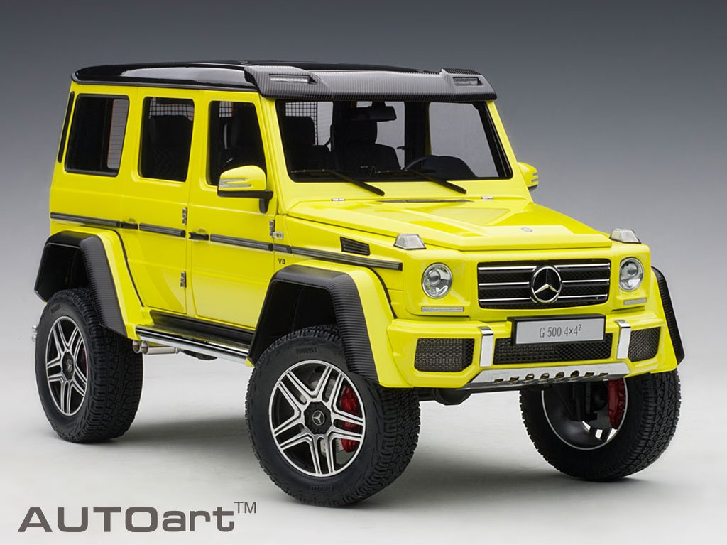 AUTOART 1/18 MERCEDES-BENZ G500 4X4 2 (ELECTRIC BEAM/YELLOW) 76319