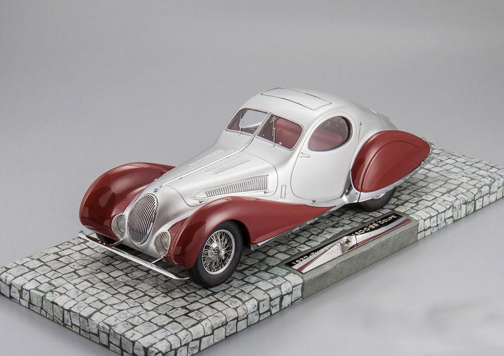 Minichamps 1:18 1937 Talbot-Lago Coupé T150 C-SS Coupe silver/red