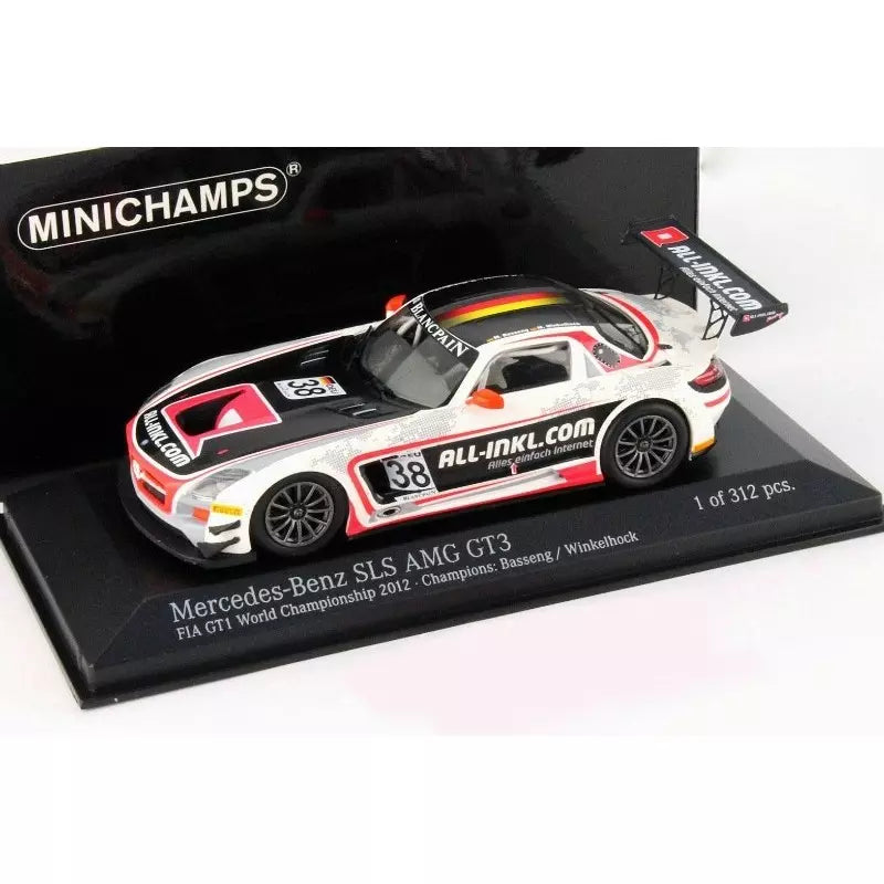 Minichamps 1:43 Mercedes-Benz SLS AMG GT3 Basseng/Winkelhock #38 