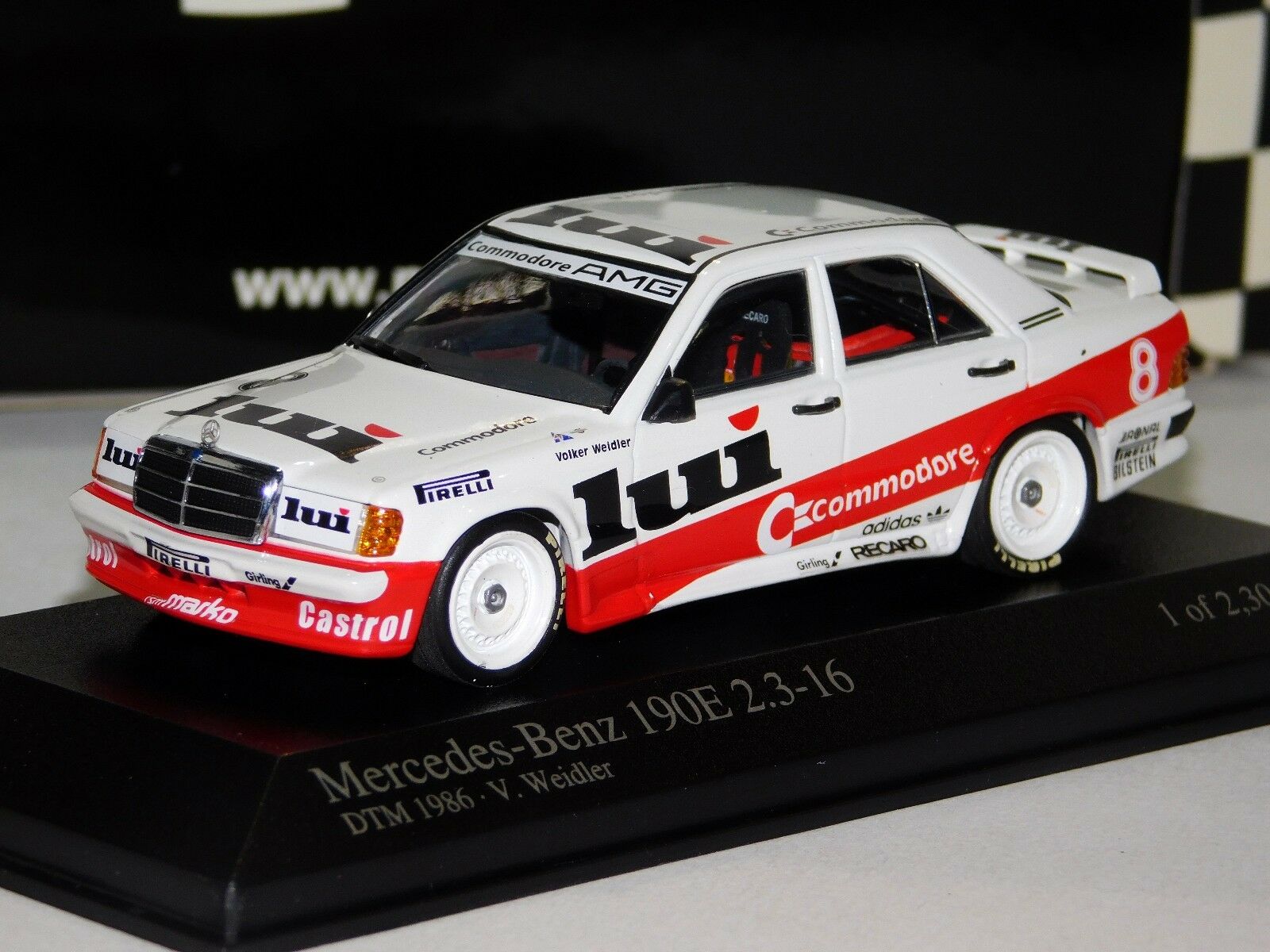 Minichamps 1:43 Mercedes-Benz 190E 2.3-16 Commodore - Volker