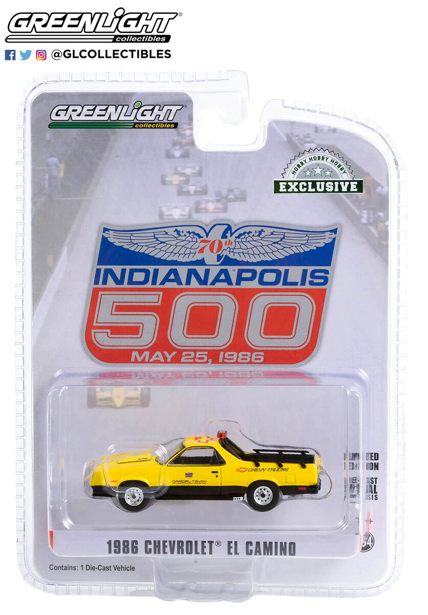 GreenLight 1:64 1986 Chevrolet El Camino SS 70th Annual Indianapolis 500 Mile Race Official Truck 30311