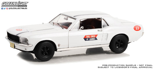 GreenLight 1:18 1967 Ford Mustang Coupe #23 - Thrill Circus By Karnes 13639