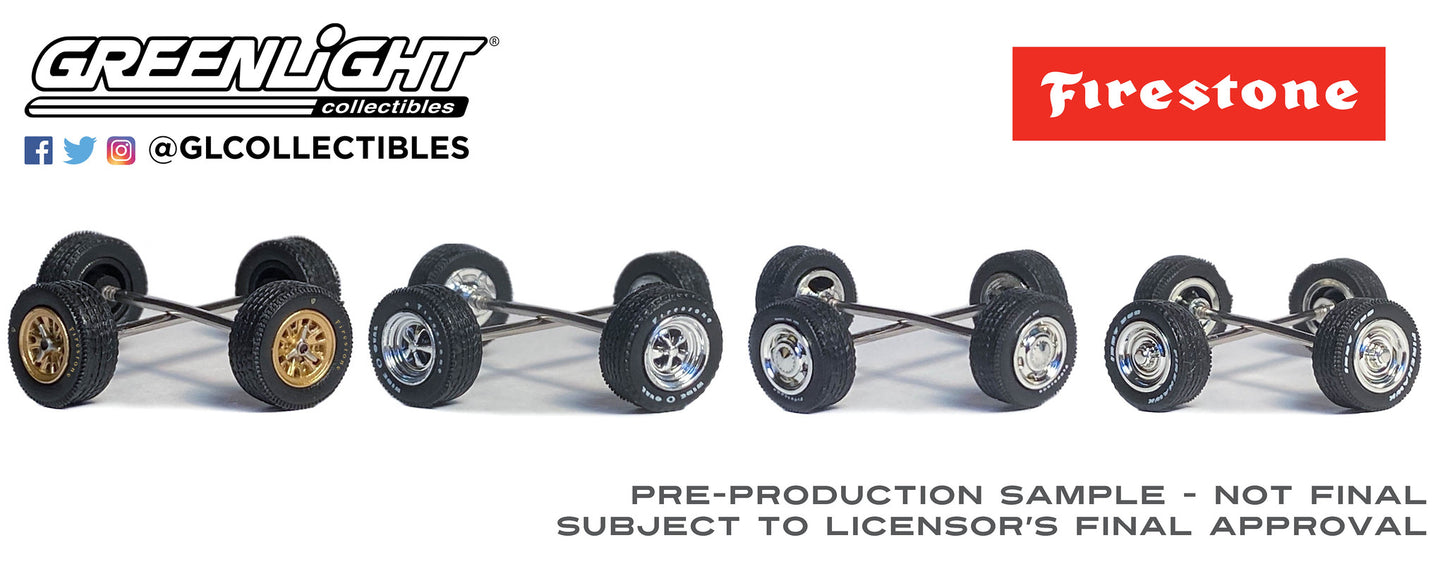 GreenLight 1:64 Auto Body Shop - Wheel & Tire Packs Series 8 - Firestone 16190-B