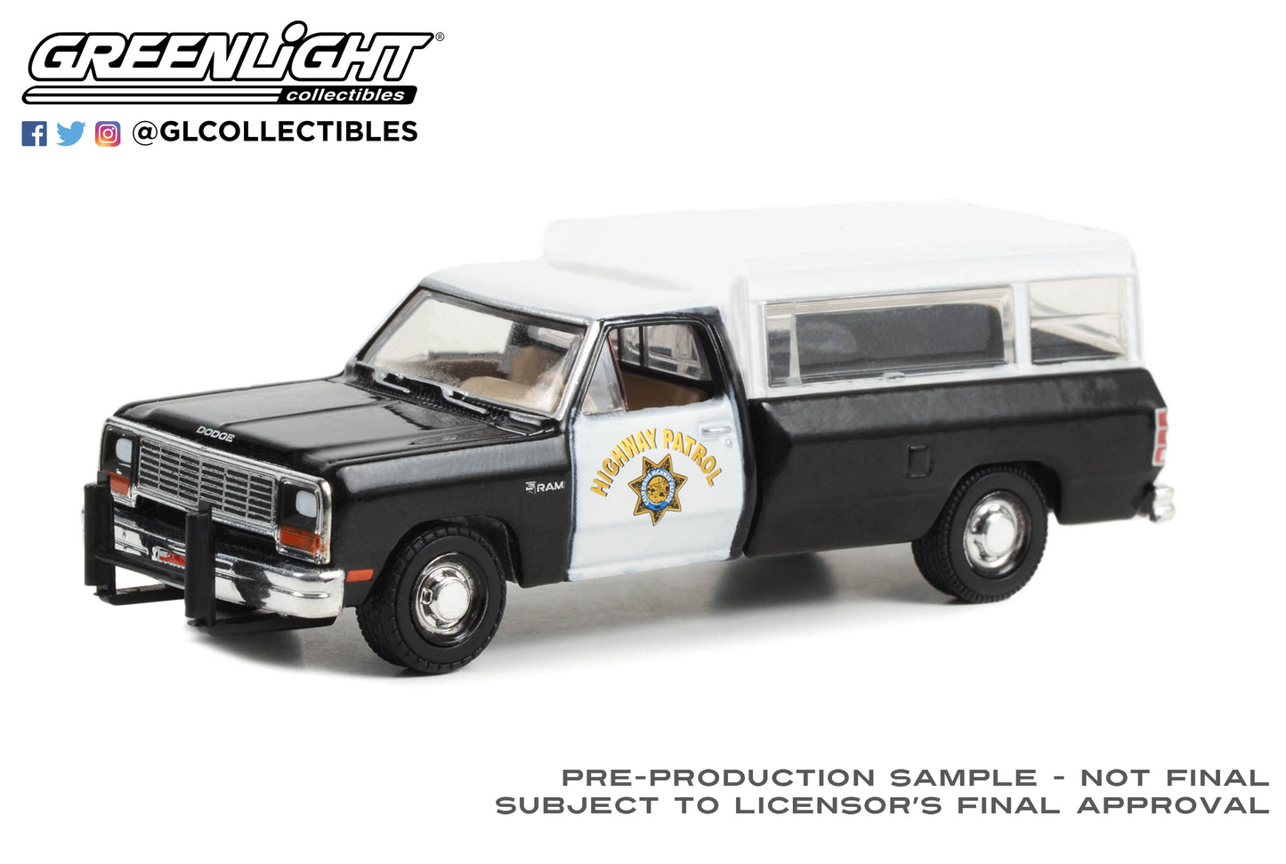 GreenLight 1:64 1985 Dodge Ram D-100 - California Highway Patrol 30414