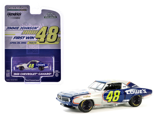 GreenLight 1:64 1969 Chevrolet Camaro - Jimmie Johnson / Hendrick Motorsports First Win Tribute - April 28, 2002 - San Bernardino County, CA (Hobby Exclusive) 30493