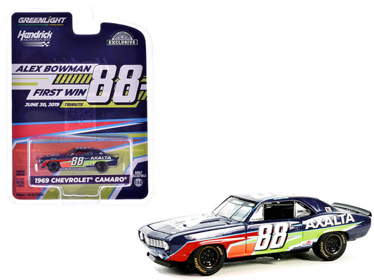 GreenLight 1:64 1969 Chevrolet Camaro - Alex Bowman / Hendrick Motorsports First Win Tribute - June 30, 2019 - Joliet,IL (Hobby Exclusive) 30497