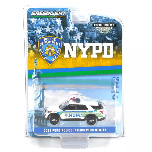 GreenLight 1:64 2023 Ford Police Interceptor Utility - New York City Police Department / NYPD (Hobby Exclusive) 30500