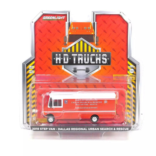 GreenLight 1:64 H.D. Trucks Series 25 - 2019 Step Van - Dallas Regional Urban Search & Rescue - Rescue Operations Support - Dallas Fire Department, Dallas, Texas 33250-B