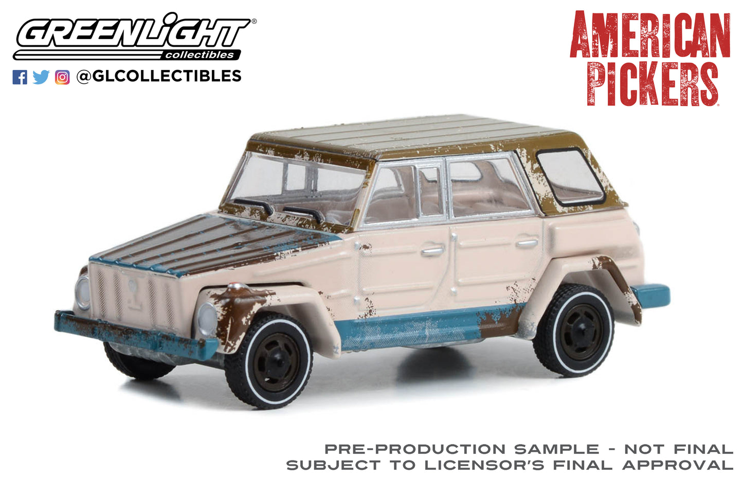 GreenLight 1:64 Hollywood Series 39 - American Pickers (2010-Current TV Series) - 1974 Volkswagen Thing (Type 181) 44990-D