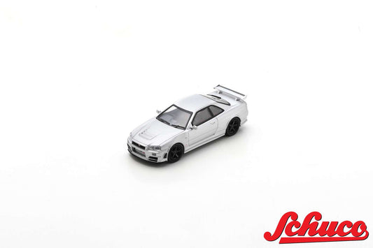 Schuco 1:64 Nissan GT-R R34 Z-tune Nismo Silver 452033800