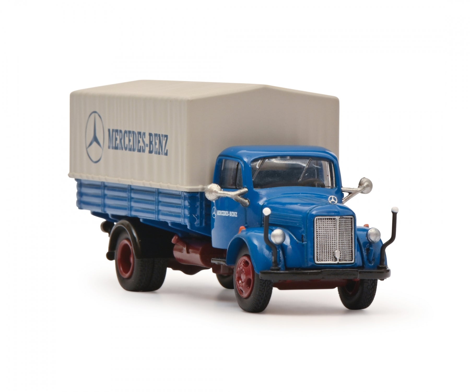 Schuco 1:87 Mercedes-Benz L3500 flatbed truck with tarpaulin 452667900