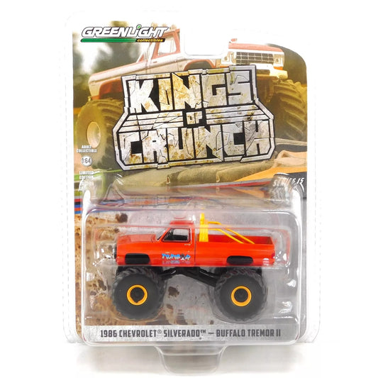 GreenLight 1:64 Kings of Crunch Series 15 - Buffalo Tremor II - 1986 Chevrolet Chevy Silverado 49150-B