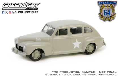 GreenLight 1:64 Battalion 64 Series 4 - 1942 Ford Fordor Deluxe Army Staff Car 61040-A