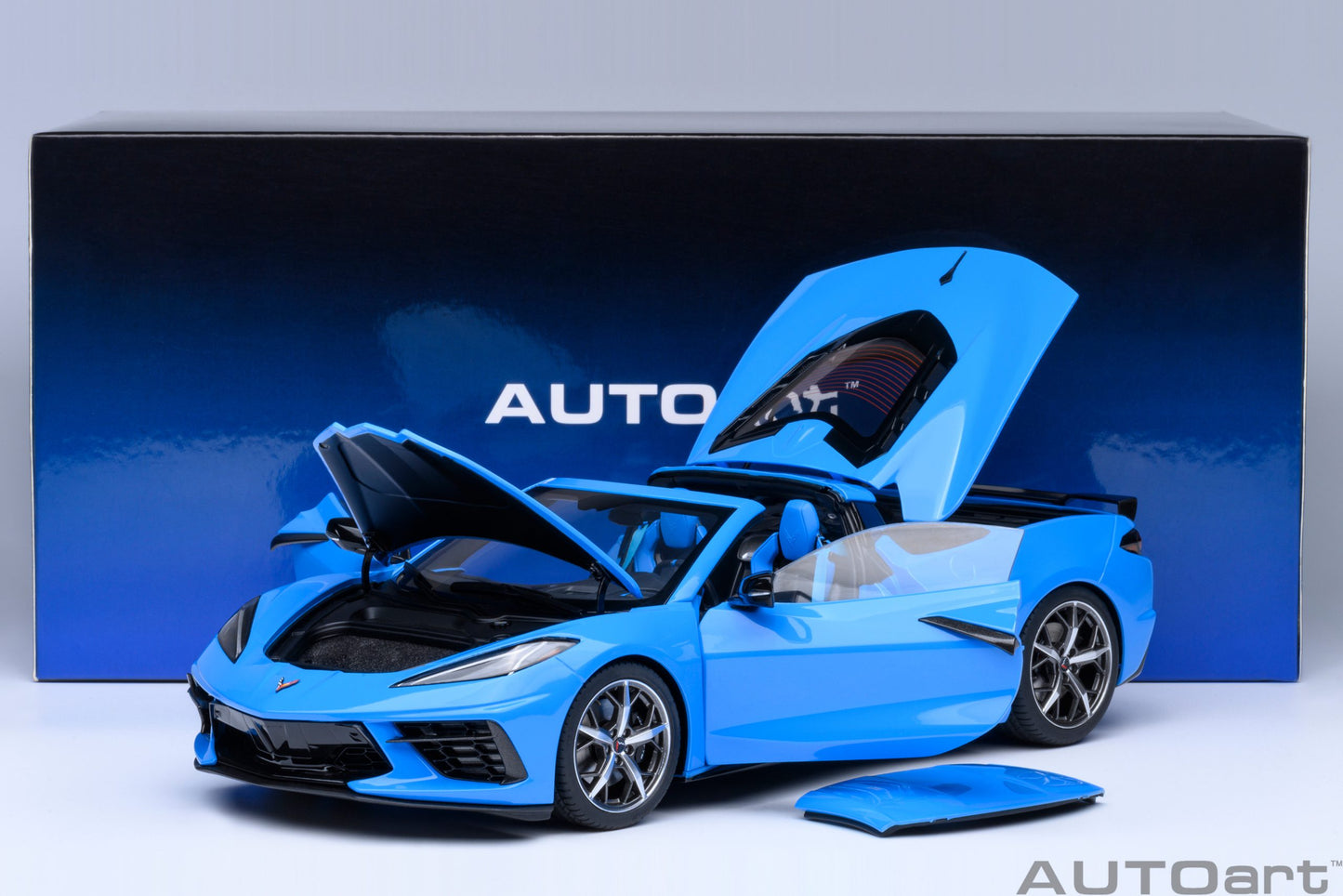 AUTOart 1:18 Chevrolet Corvette C8 Stingray Z51 (Rapid Blue) 71281