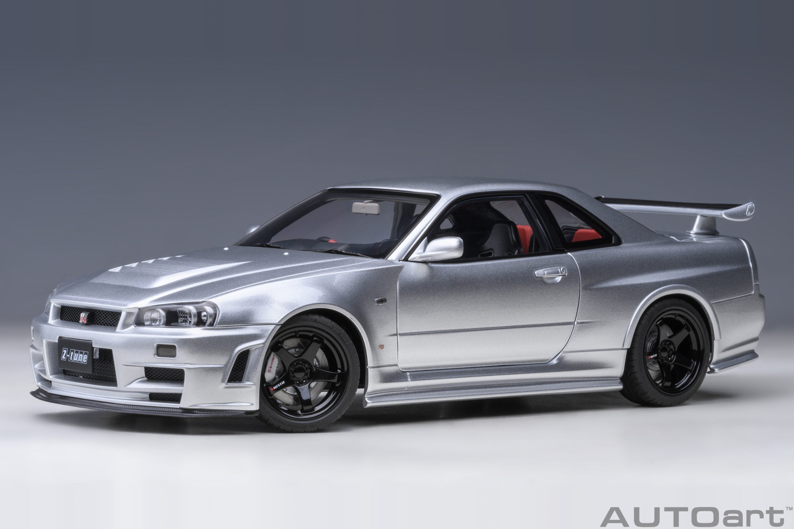 AUTOart 1:18 Nissan Skyline GT-R (R34) Z-tune (Z-tune Silver) 77461 –  YomaCarModel