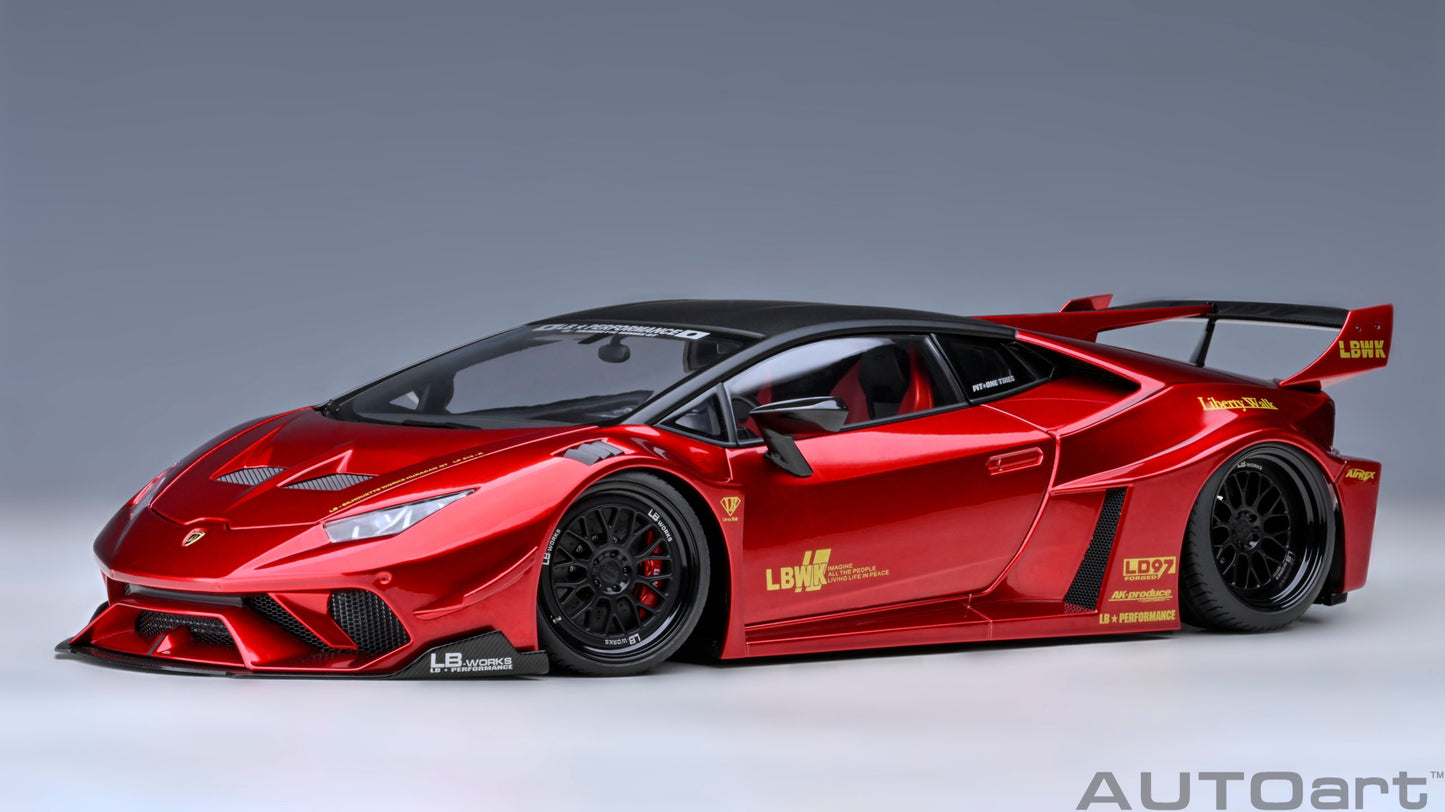 AUTOart 1:18 Liberty Walk LB Silhouette Lamborghini Huracan GT (Red) 79126