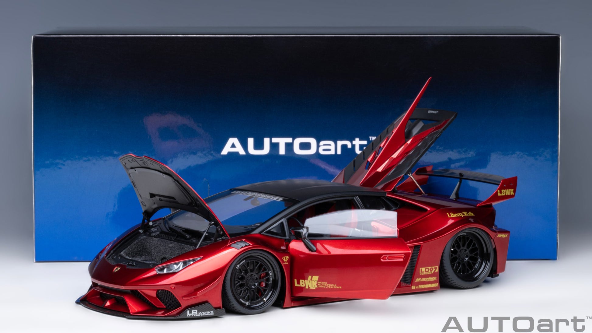 AUTOart 1:18 Liberty Walk LB Silhouette Lamborghini Huracan GT (Red) 79126