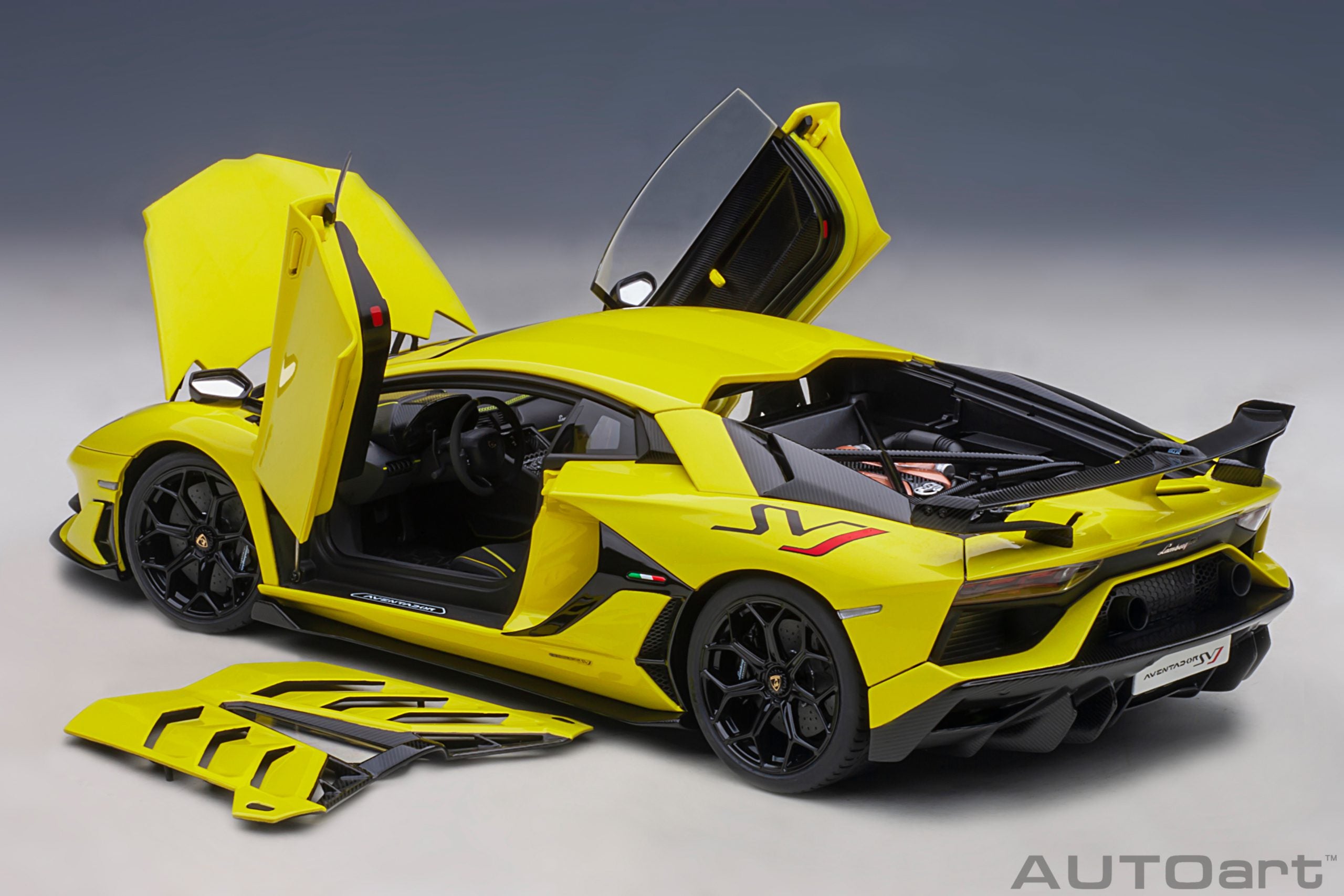 AUTOart 1:18 Lamborghini Aventador SVJ (Yellow) 79175 – YomaCarModel