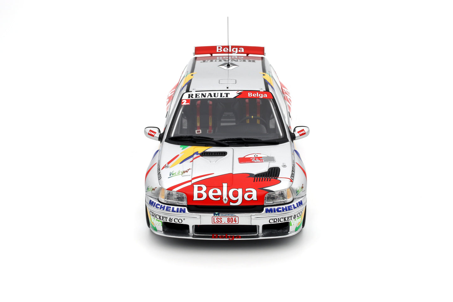 OTTO 1:18 Renault Clio Maxi Kit Car Belga 1995 Ypres Rally #17 B.Munster OT1058