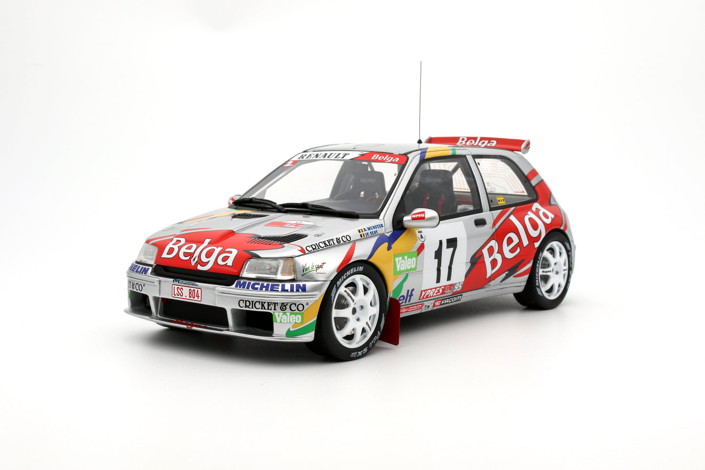 OTTO 1:18 Renault Clio Maxi Kit Car Belga 1995 Ypres Rally #17 B.Munster OT1058