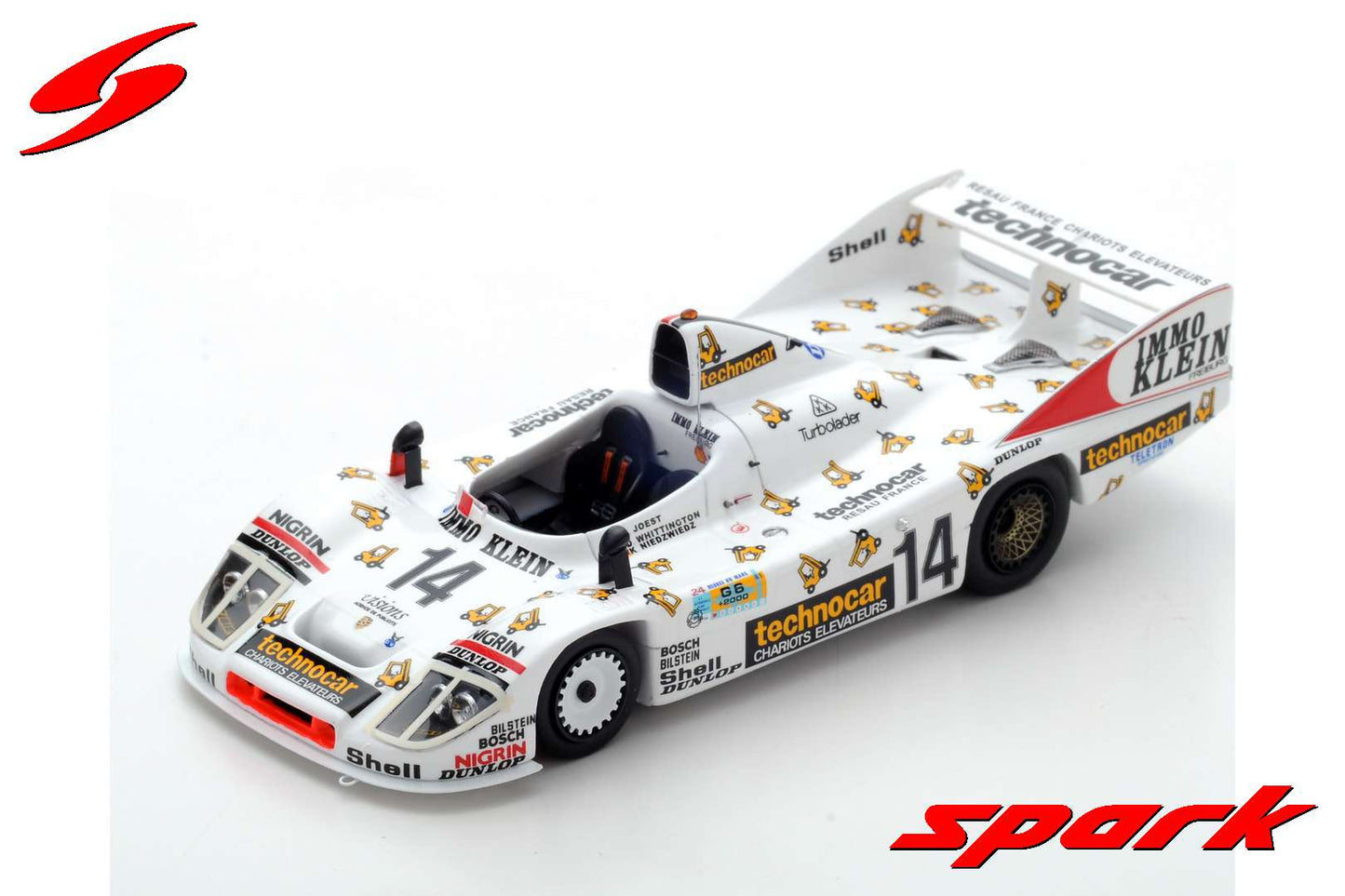 Spark 1:43 Porsche 908/80 #14 D.Whittington/R.Joest/K.Niedzwiedz Le Mans  1981 S5502