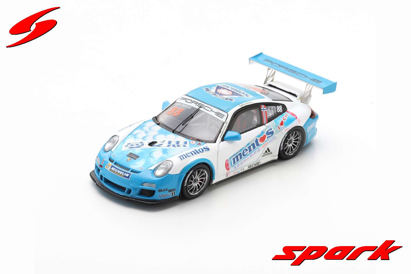 Spark 1:43 Porsche 911 997 GT3 Cup #88 E.Perfetti - Porsche Carrera Cup  Asia 2013 SA039