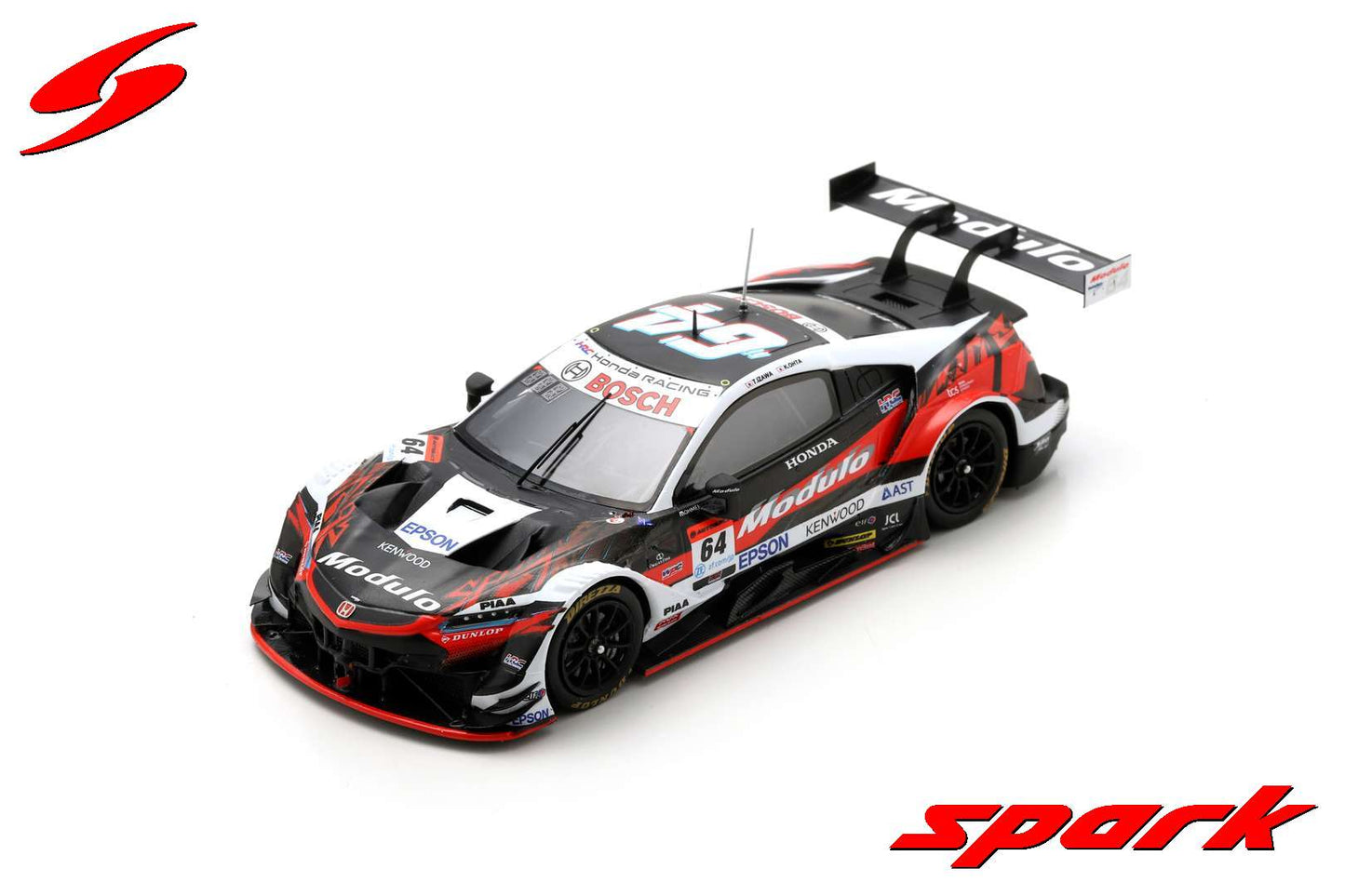 Spark 1:43 Modulo Honda NSX-GT No.64 Modulo Nakajima Racing GT500 SUPER GT 2023 Takuya Izawa - Kakunoshin Ota SGT064