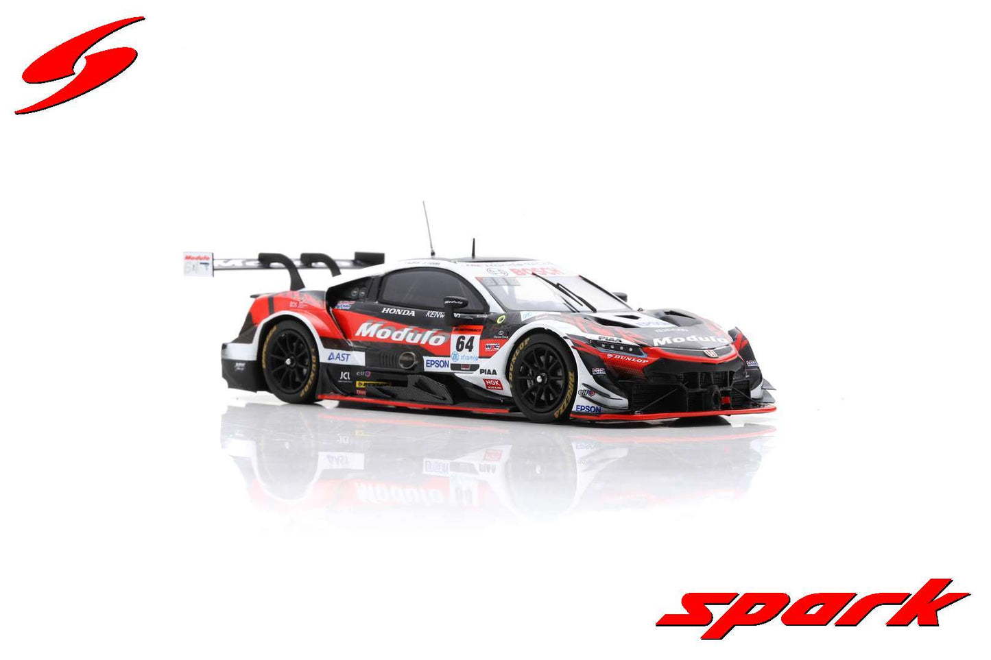 Spark 1:43 Modulo Honda NSX-GT No.64 Modulo Nakajima Racing GT500 SUPER GT 2023 Takuya Izawa - Kakunoshin Ota SGT064