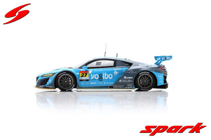 Spark 1:43 Yogibo Honda NSX GT3 No.27 Yogibo Racing GT300 SUPER GT 2023 Yugo Iwasawa - Reimei Ito SGT077