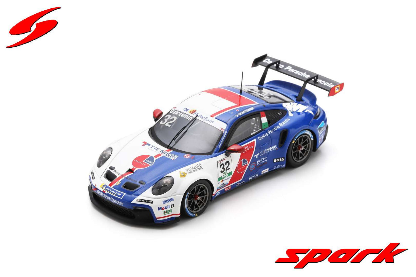 Spark 1:43 Porsche 911 GT3 Cup No.32 Porsche Carrera Cup Italia Champion 2022 Gianmarco Quaresmini SI024