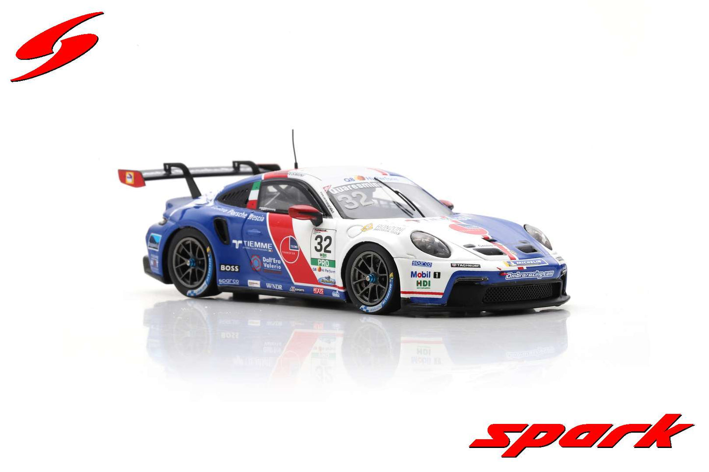 Spark 1:43 Porsche 911 GT3 Cup No.32 Porsche Carrera Cup Italia Champion 2022 Gianmarco Quaresmini SI024