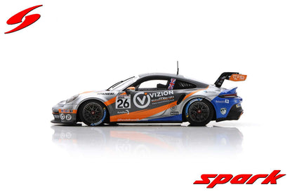 Spark 1:43 Porsche 911 GT3 Cup No.26 Porsche Carrera Cup Great Britain Champion 2022 Kiern Jewiss UK018