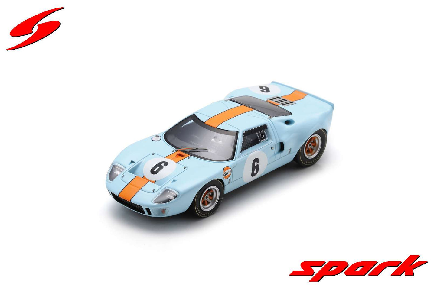 Spark 1:43 Ford GT40 No.6 2nd 6H Watkins Glen 1968 P.Hawkins - D.Hobbs US254