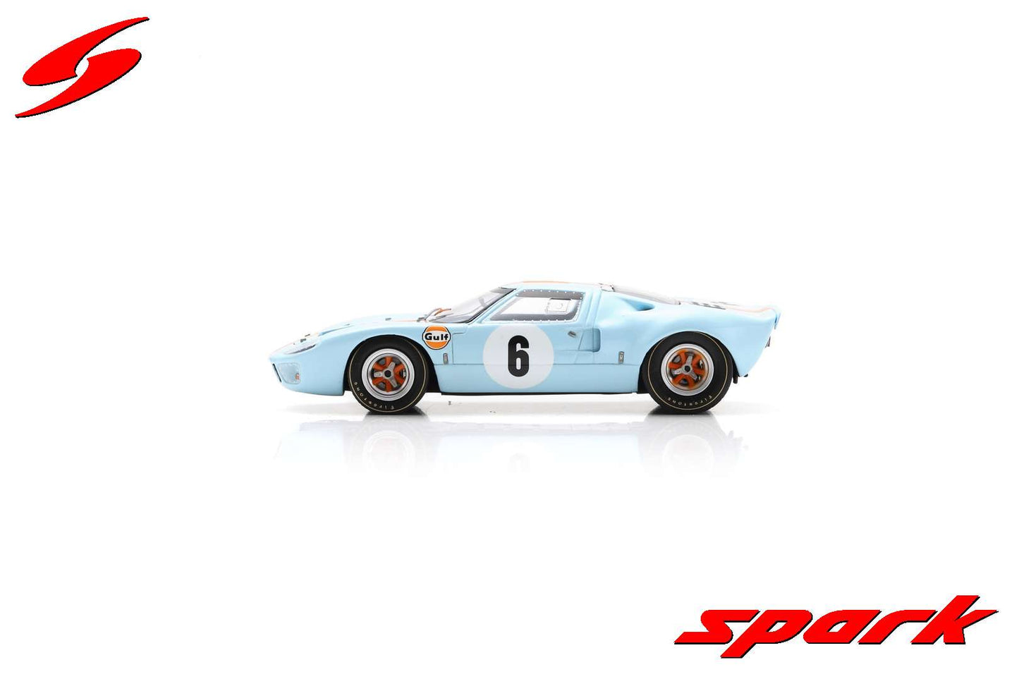 Spark 1:43 Ford GT40 No.6 2nd 6H Watkins Glen 1968 P.Hawkins - D.Hobbs US254