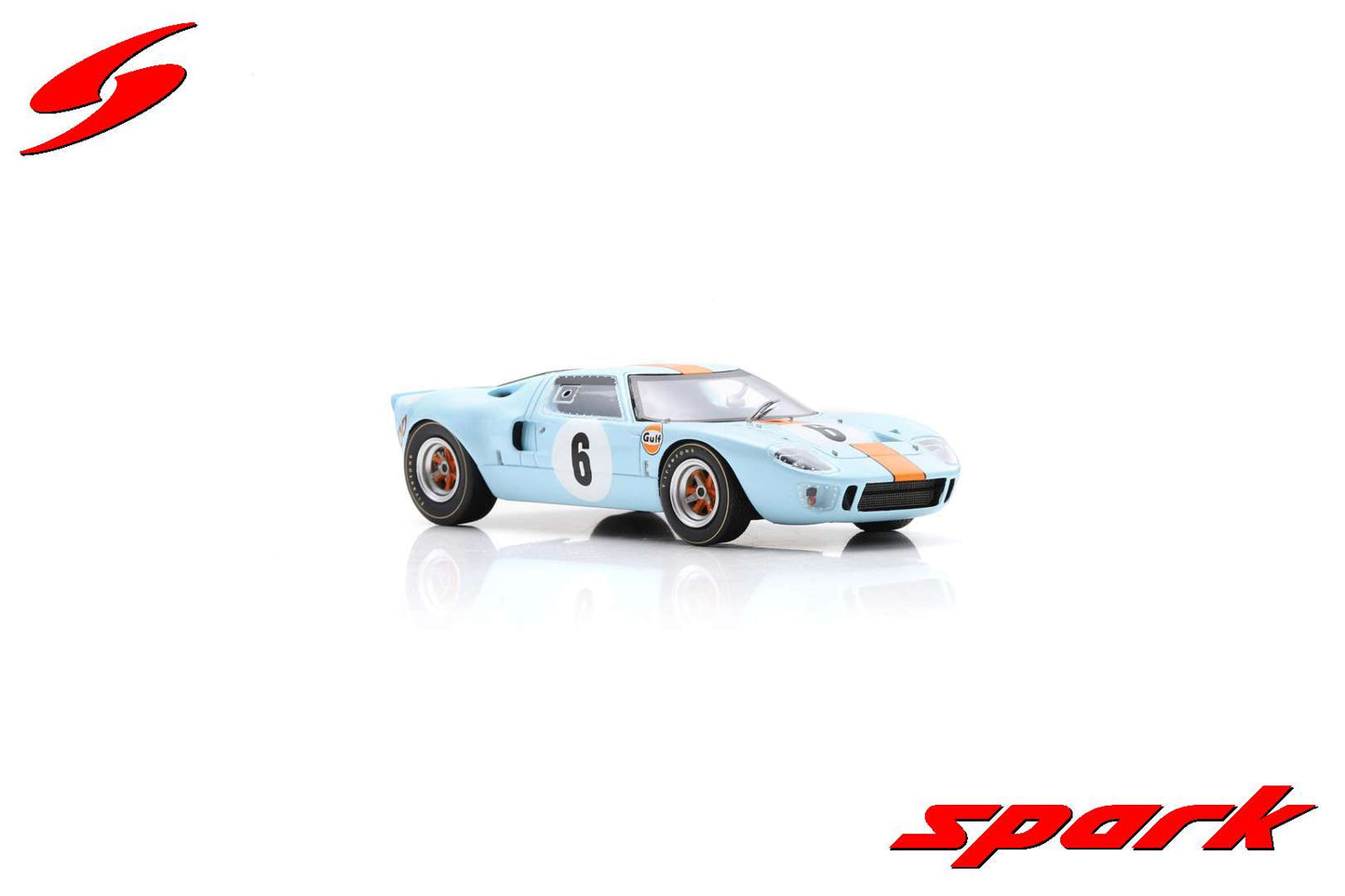 Spark 1:43 Ford GT40 No.6 2nd 6H Watkins Glen 1968 P.Hawkins - D.Hobbs US254