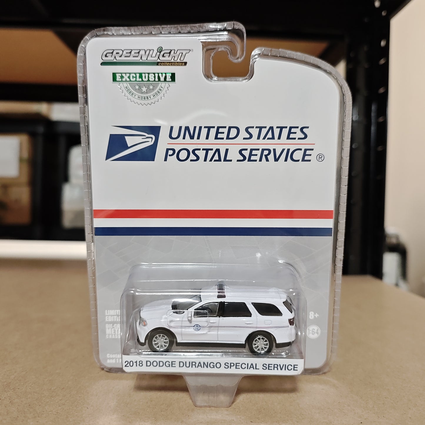 GreenLight 1/64 2018 Dodge Durango - United States Postal Service (USPS) Postal Police 29993