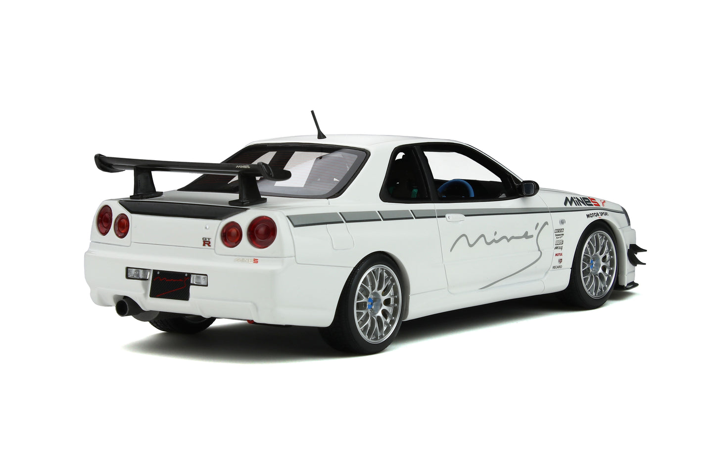 OTTO 1/18 Nissan Skyline GT-R (R34) Mine S Pearl White OT760