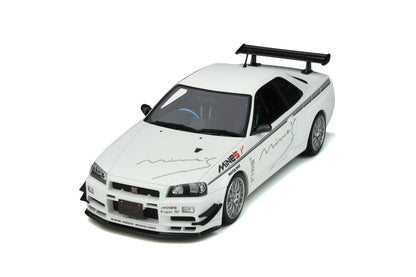 OTTO 1/18 Nissan Skyline GT-R (R34) Mine S Pearl White OT760