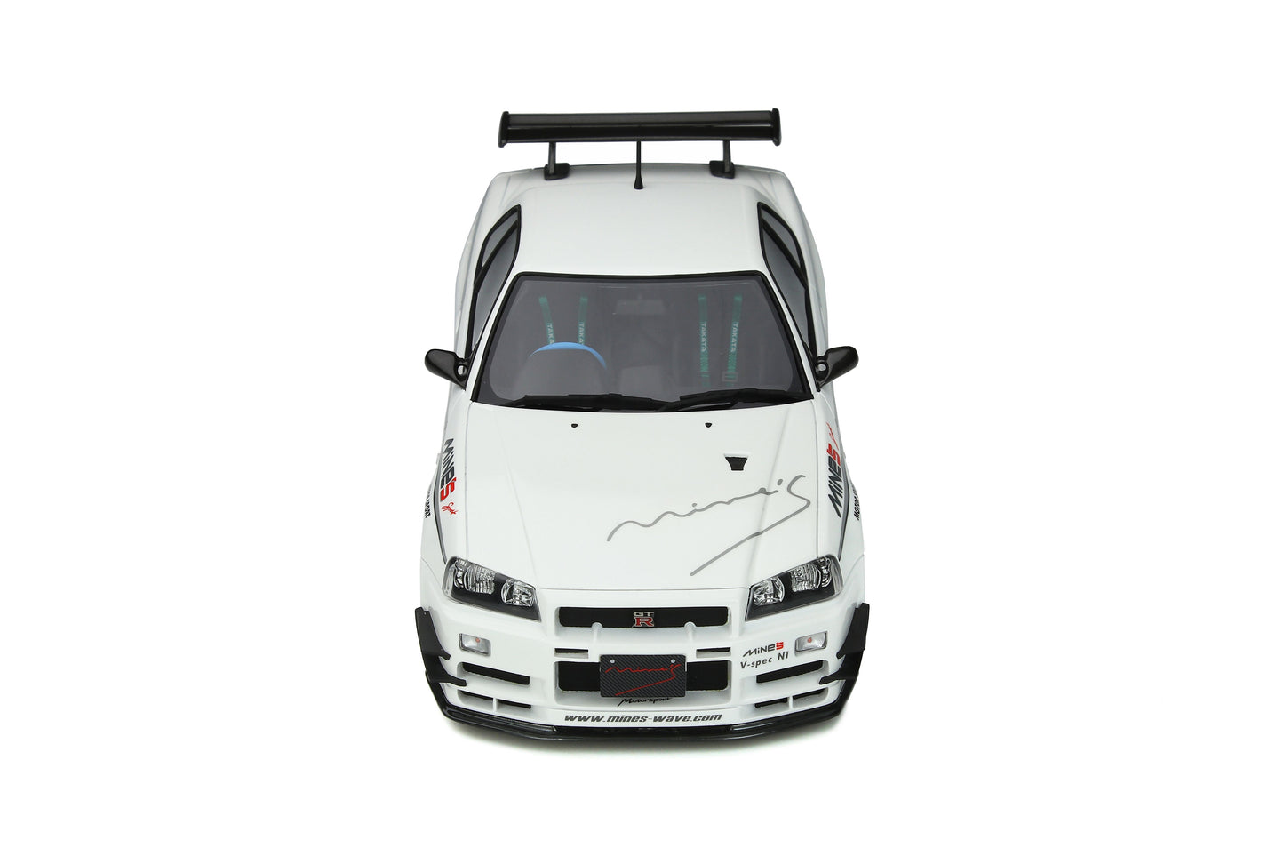 OTTO 1/18 Nissan Skyline GT-R (R34) Mine S Pearl White OT760