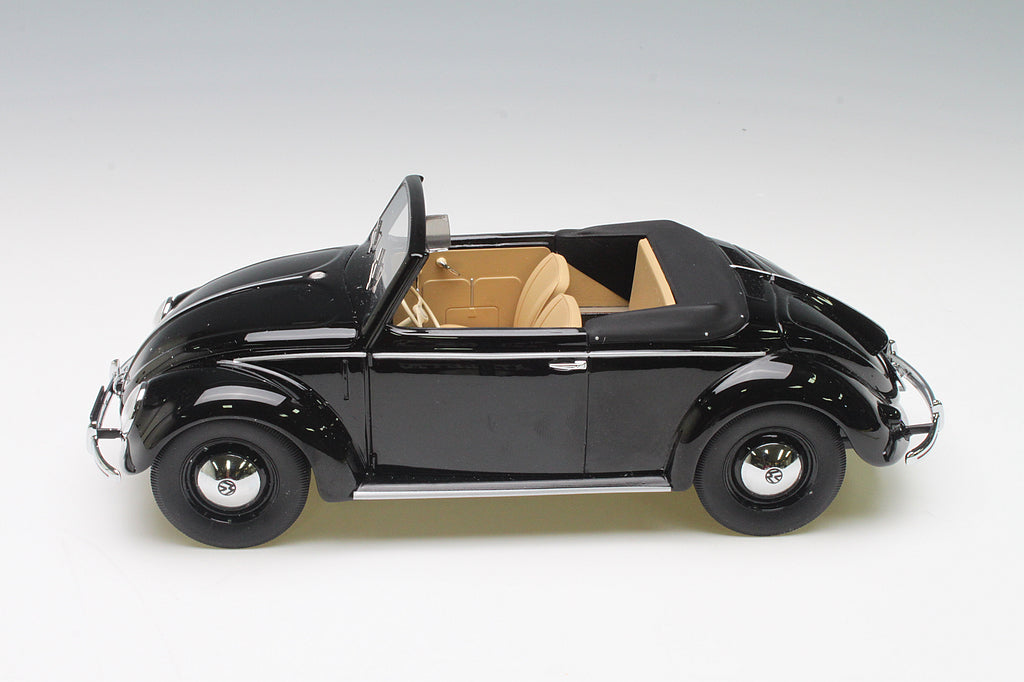 Minichamps 1:18 Volkswagen Beetle 1200 Cabriolet Hebmueller 1949 Black 107054232