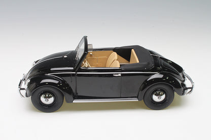 Minichamps 1:18 Volkswagen Beetle 1200 Cabriolet Hebmueller 1949 Black 107054232